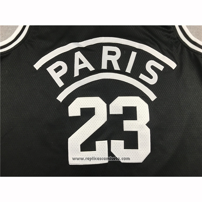 Camiseta AJ x PSG Michael Jordan #23 Negro